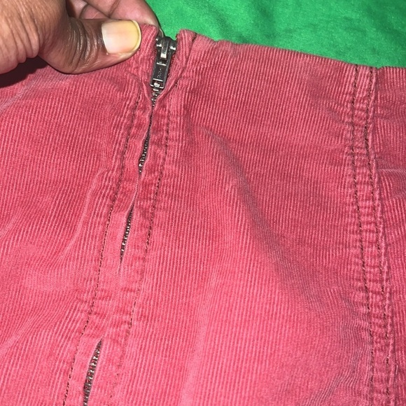 Free People Rust Color Corduroy Mini Skirt size 6 - Picture 3 of 5